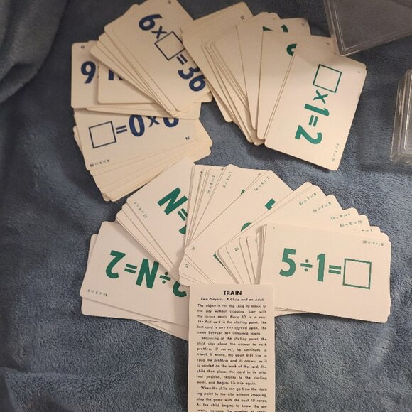 2 decks of WHITMAN math learning cards game for kids - Picture 2 of 4